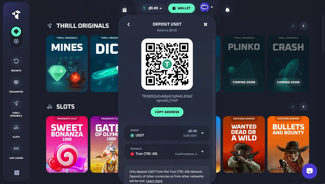 Thrill Payment Summary